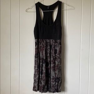 Hurley black and floral racerback dress - XS